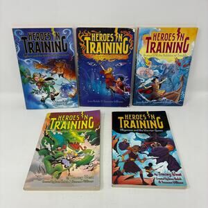 Lot Of 5 Books Heroes in Training 5, 9, 11, 15, 17 Joan Holub Suzanne Williams
